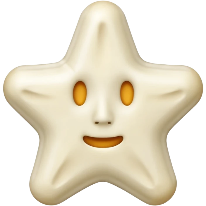 starshape made of bone. no face . no outer ridge emoji