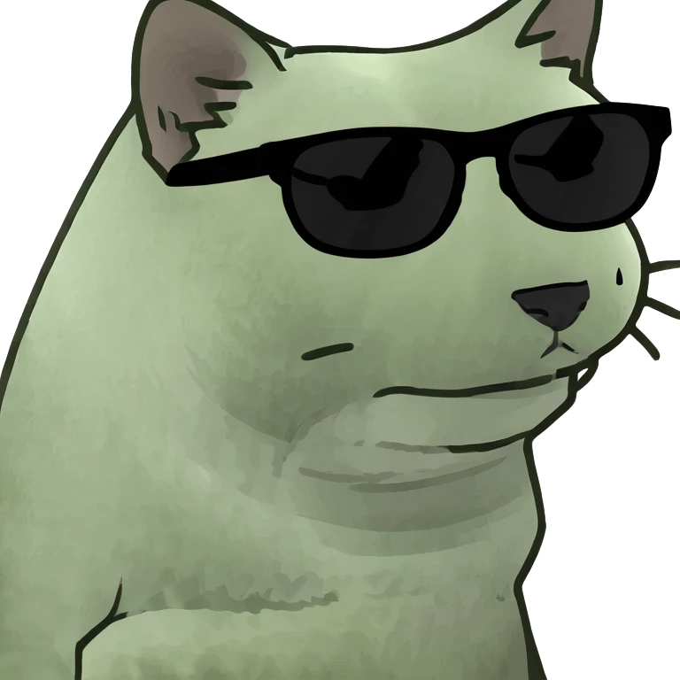 Cat with sunglasses emoji