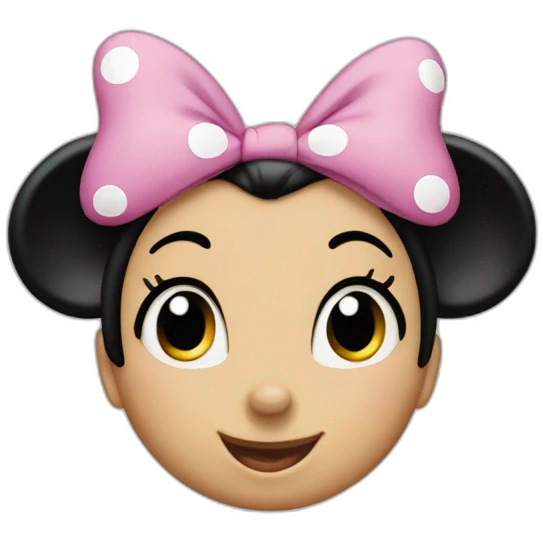  Classic Minnie Mouse  emoji