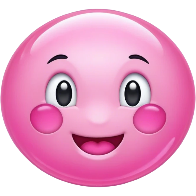 Pink iOS emoji bubble emoji