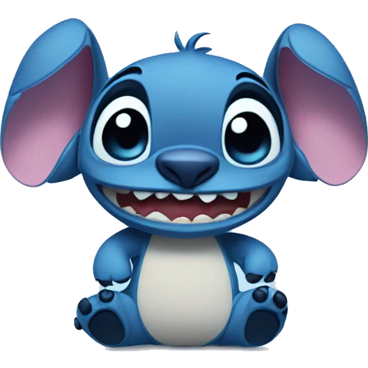 Stitch being cute emoji