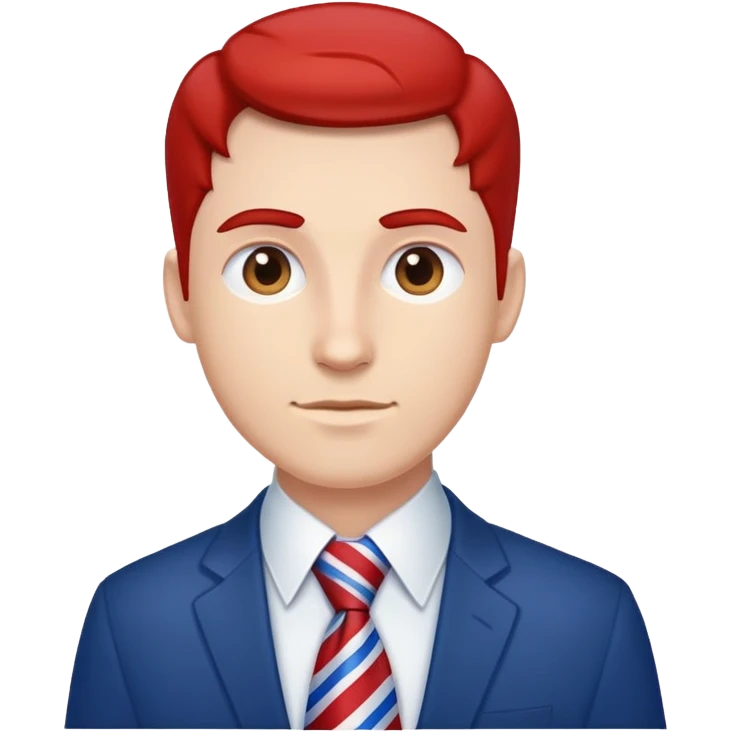 man tie with polish flag emoji