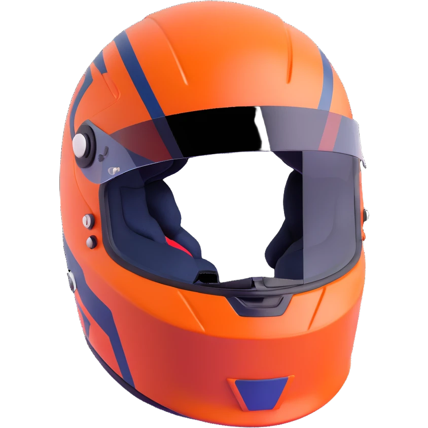 Max Verstappen with racing helmet emoji