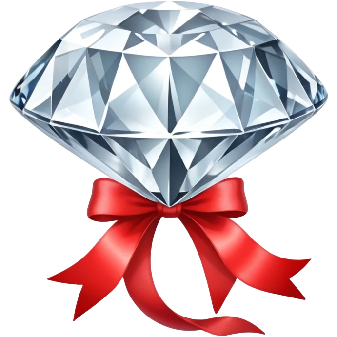 diamond with ribbon emoji
