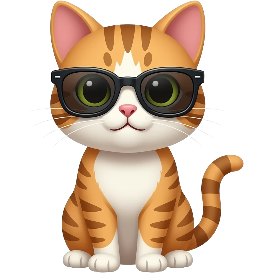 Cat wearing sunglasses emoji