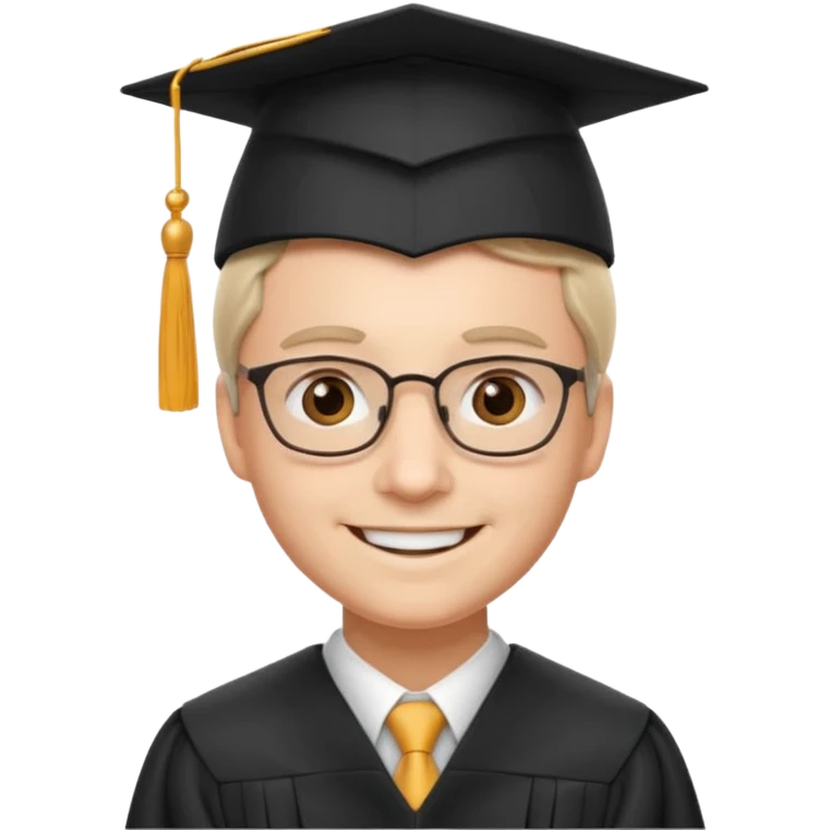 professor with graduation cap emoji