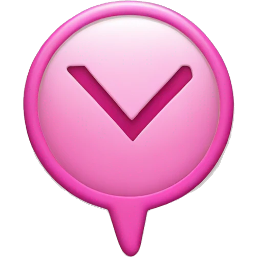 pink checkmark emoji