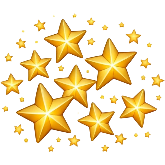 cluster of sparkling stars icon emoji