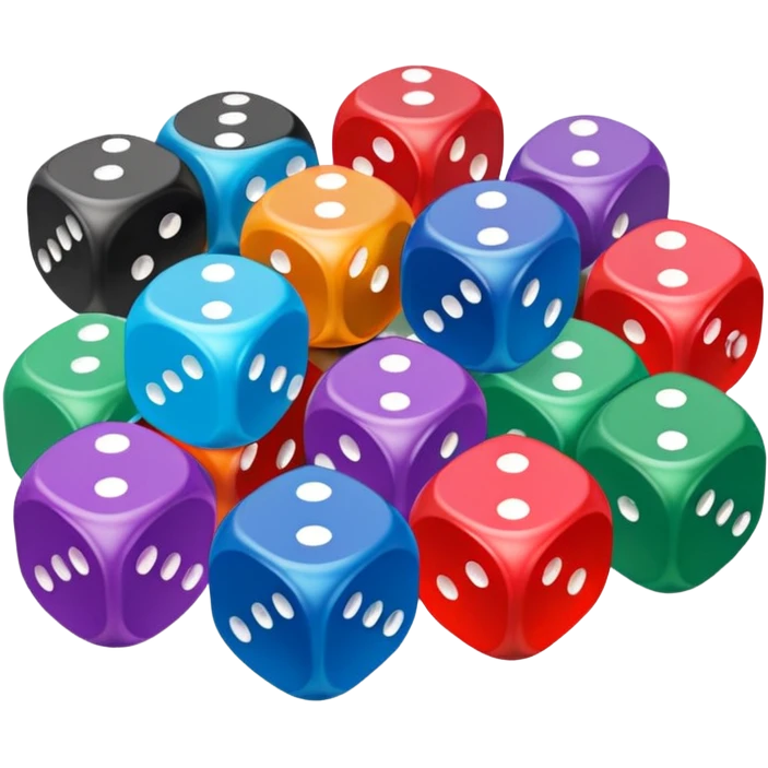 board game dice for group play with others emoji