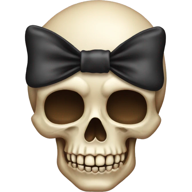 skull with bow emoji