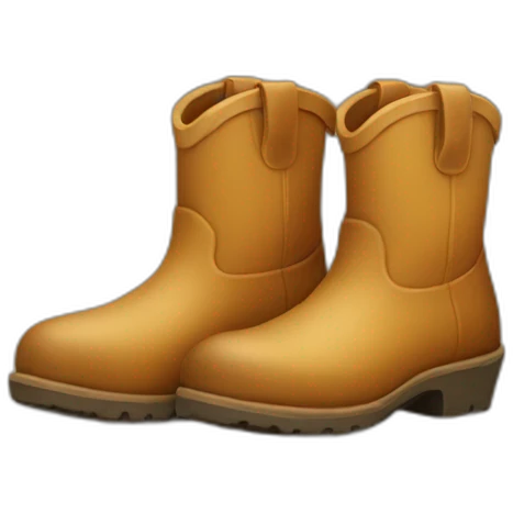 barn boots emoji