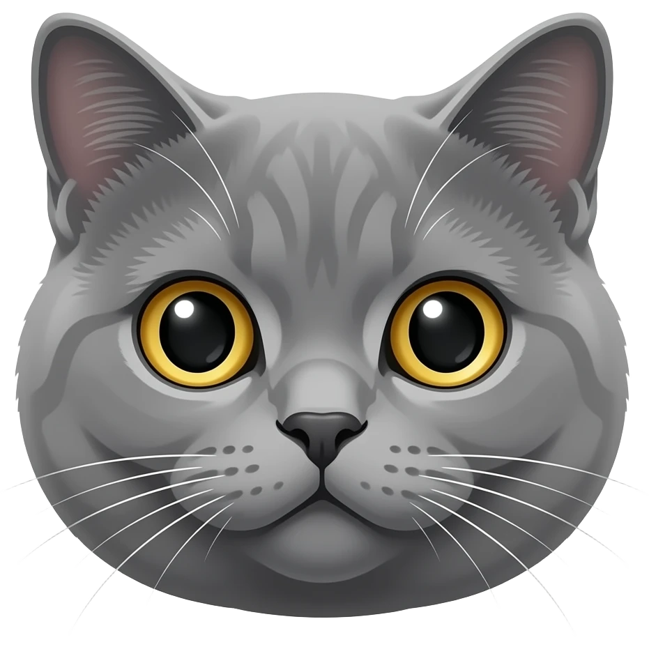 British Shorthair Cat face emoji
