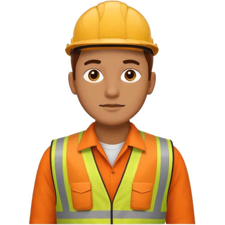 CAD technician in orange waistcoat  emoji
