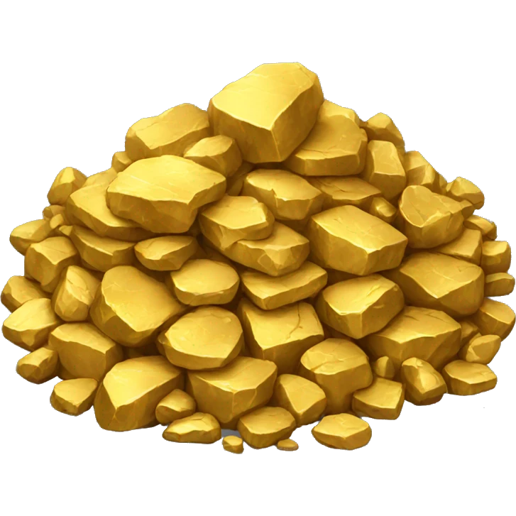 pile of gold ore emoji