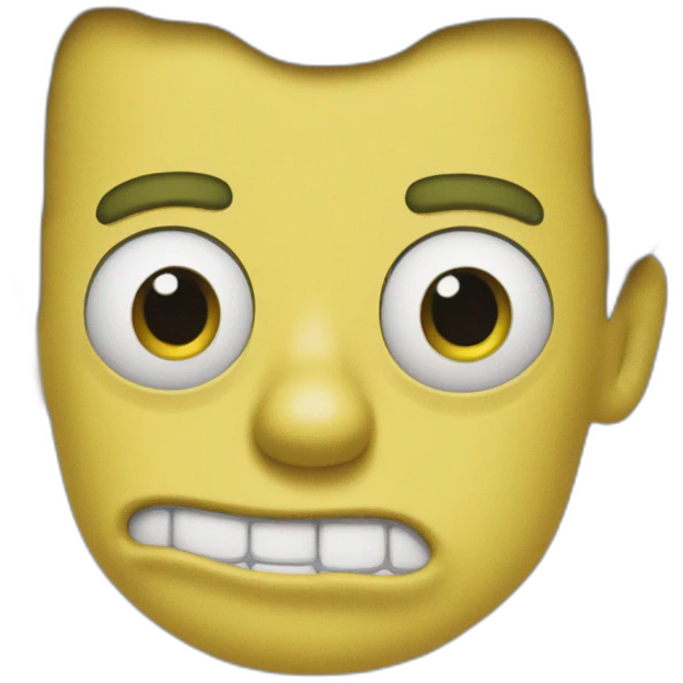 Bart simpson face emoji