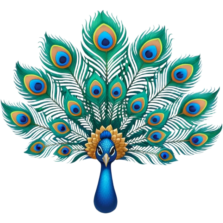Peacock feathers emoji