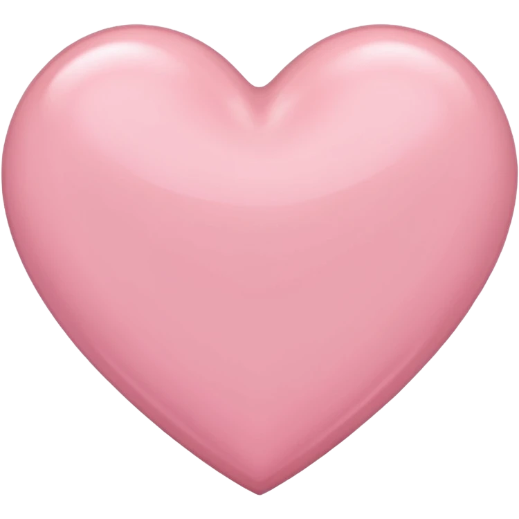 Light pink heart emoji