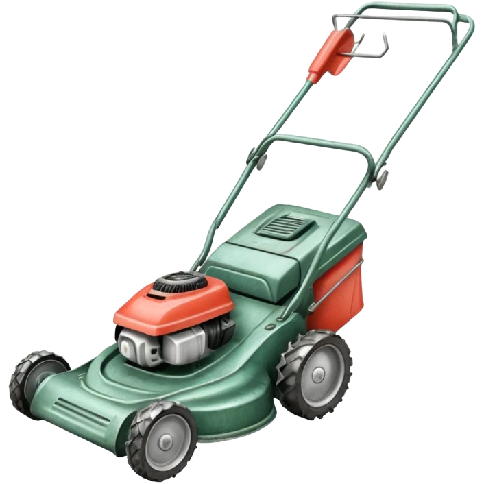 pencil drawing of a lawn mower emoji
