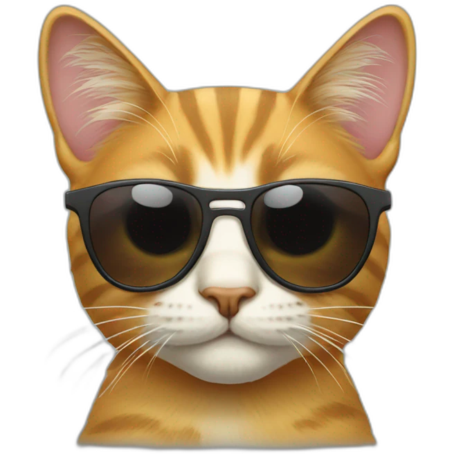 Cat with sunglasses emoji
