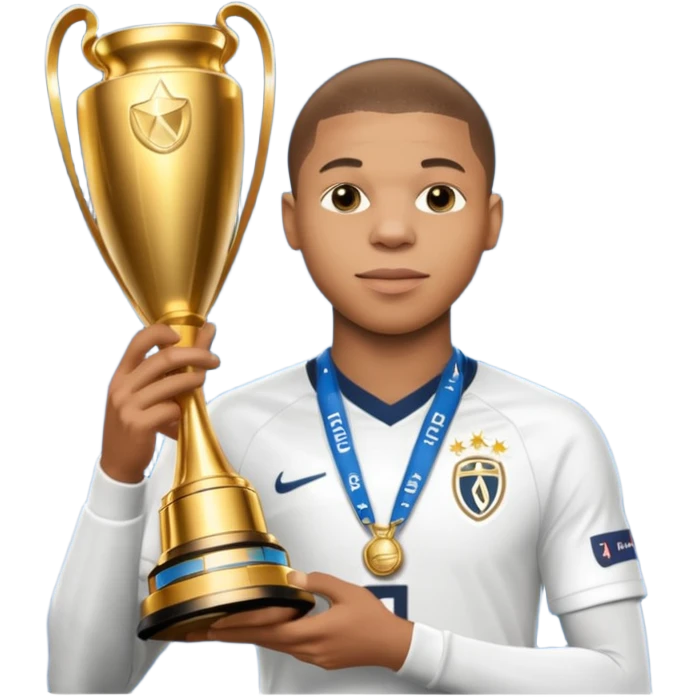Mbappe with champions league  emoji