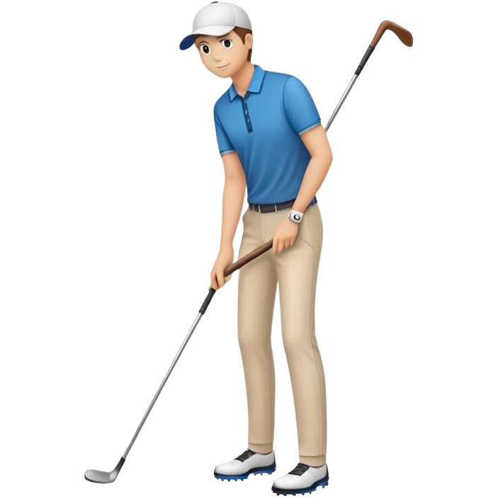 full body long golf club emoji