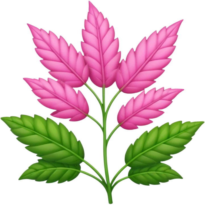 create a pink weed plant emoji emoji