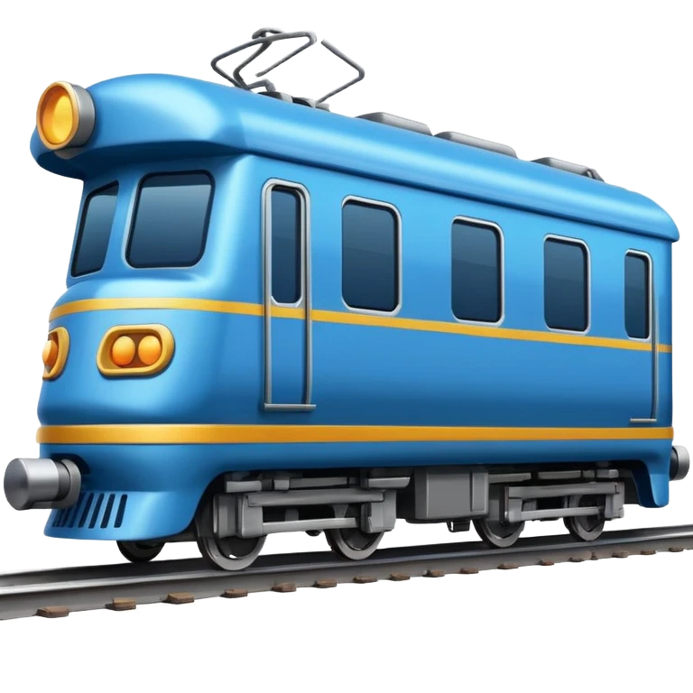 side view of a train, simple emoji style emoji