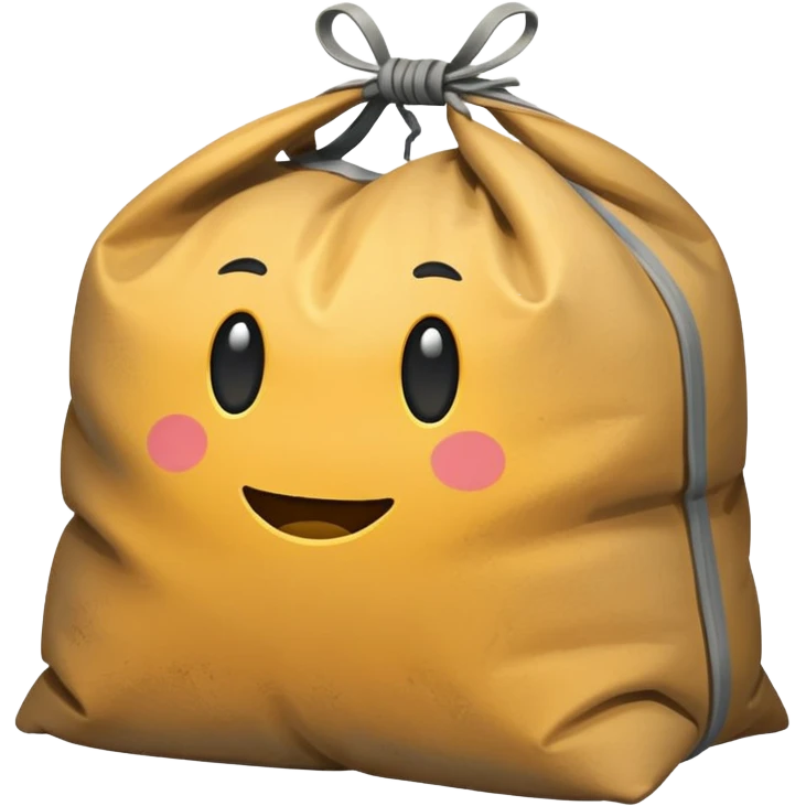 cement square sack  emoji