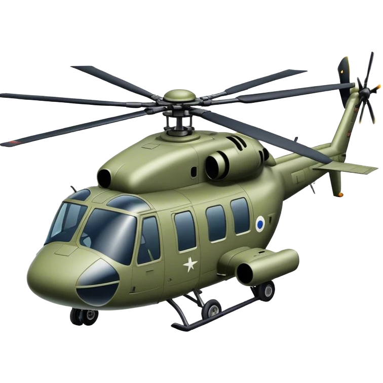 military helicopter emoji