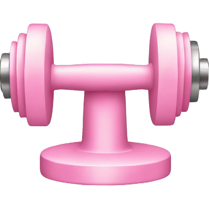 light pink dumbbell  emoji
