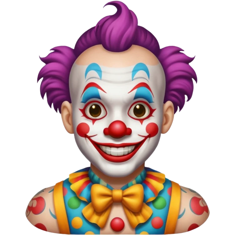 clown with tattoos emoji
