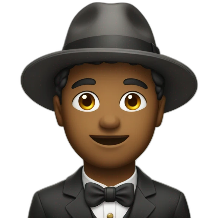 young gentleman with hat and monacle emoji