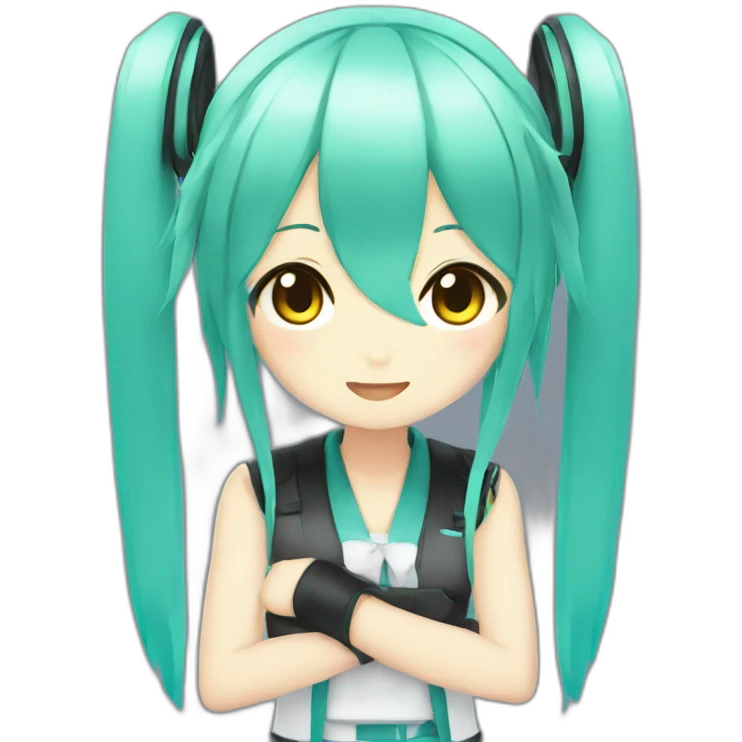 miku from vocaloid emoji
