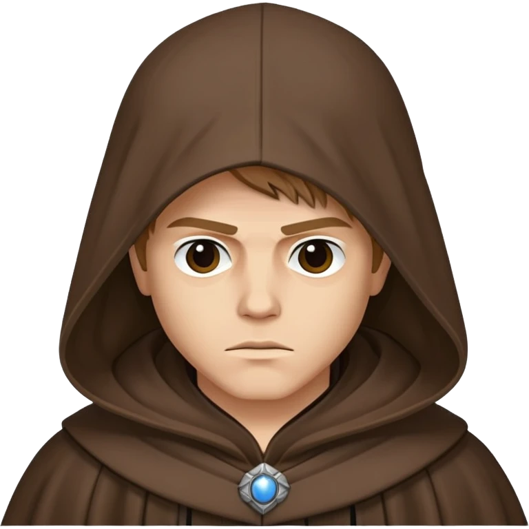 Энакин Скайуокер в мантии с закрытым лицом emoji