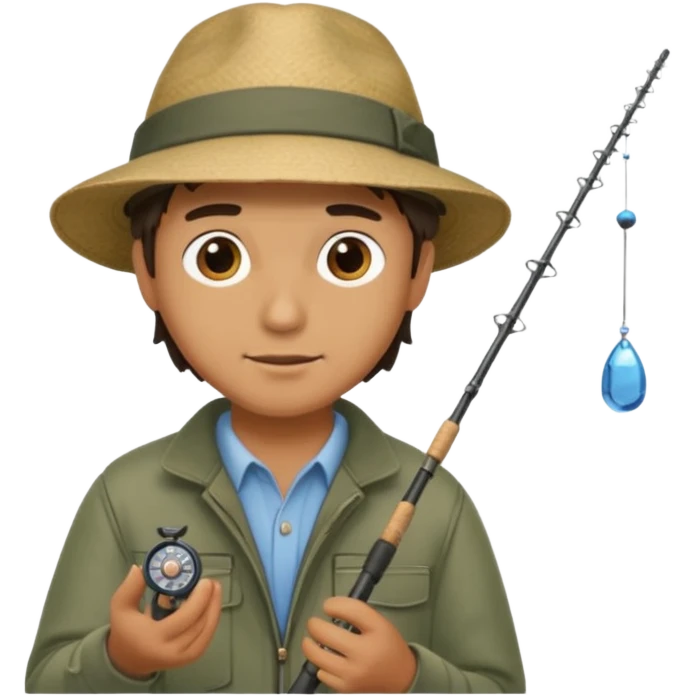 man casting a fishing rod emoji