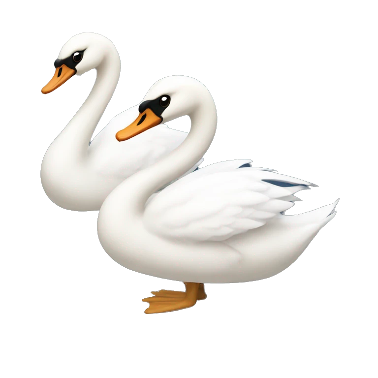 2 swans  emoji