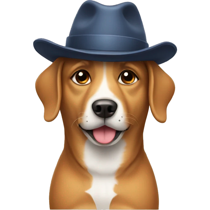 Dog wearing a hat  emoji