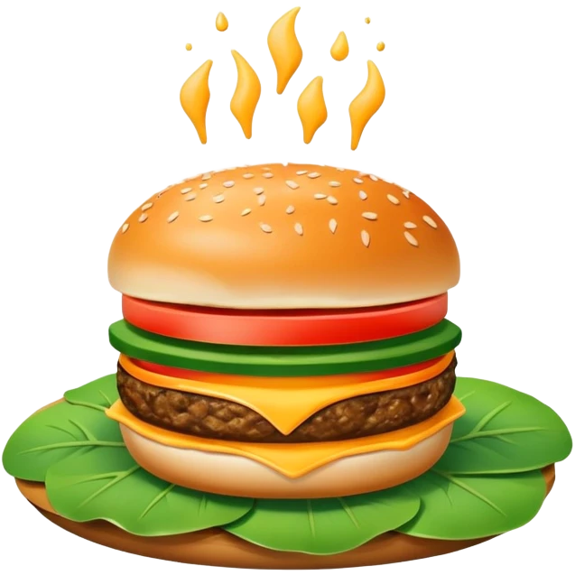 Lilly pad burger  emoji