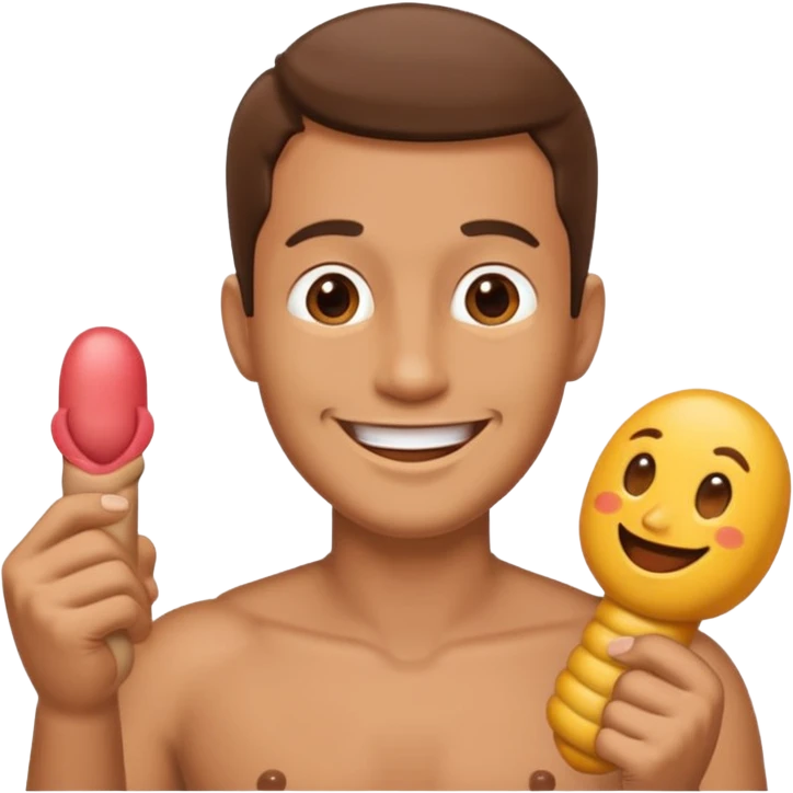 Man showing his penis  emoji