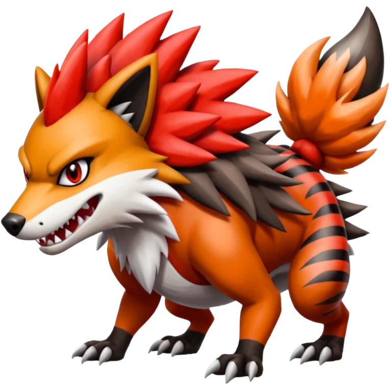 Lycanroc-Zigzagoon-Zangoose-Obstagoon-Groudon-fusion emoji