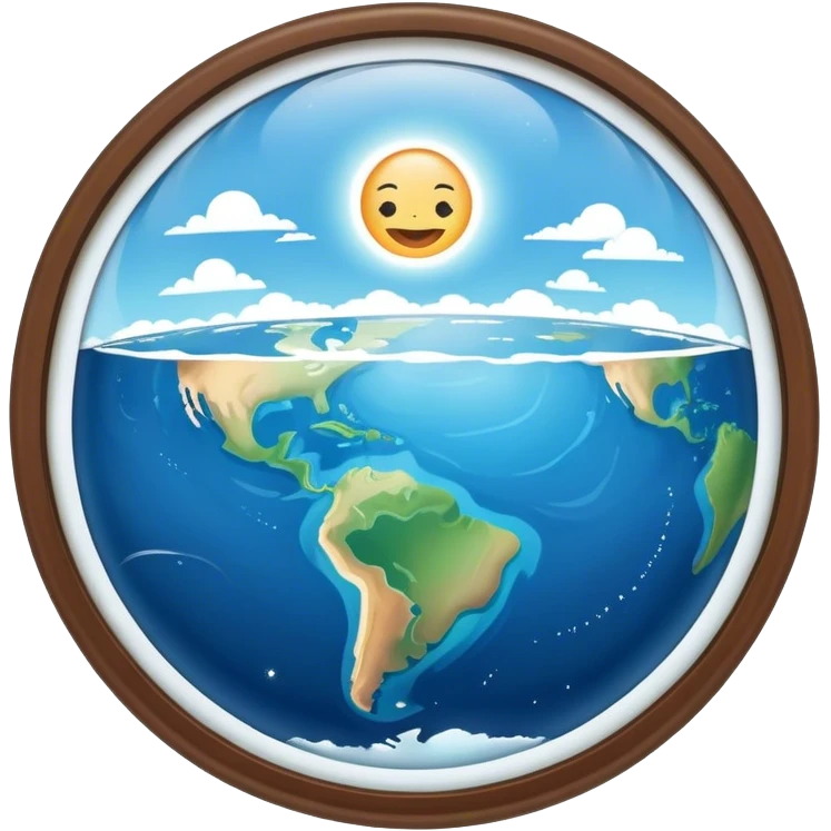 Flat earth emoji