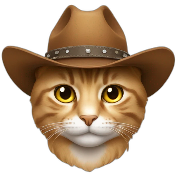 cat in cowboy hat emoji