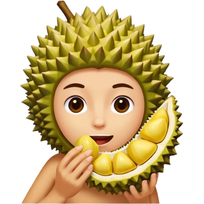 Lagi makan durianShark with a top hat emoji