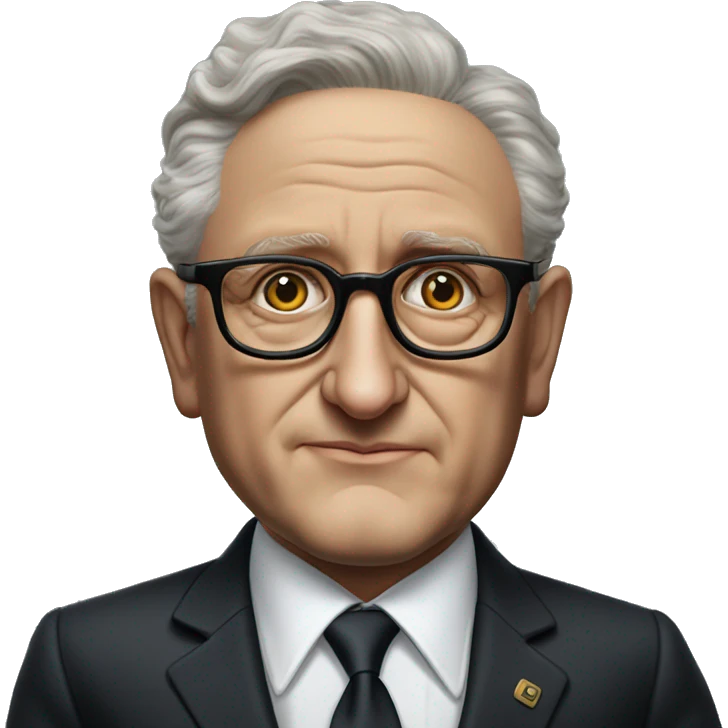 photorealistic Henry Kissinger young emoji