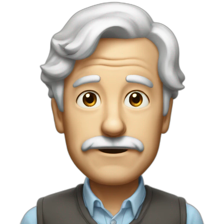 55 old soft engenieer grumbling emoji