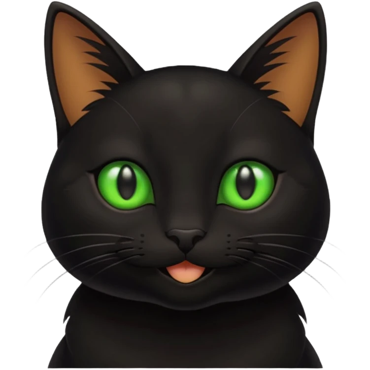 happy black cat emoji