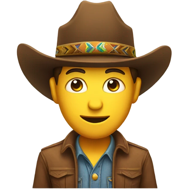 Cowboy emoji but wearing a sombrero instead emoji