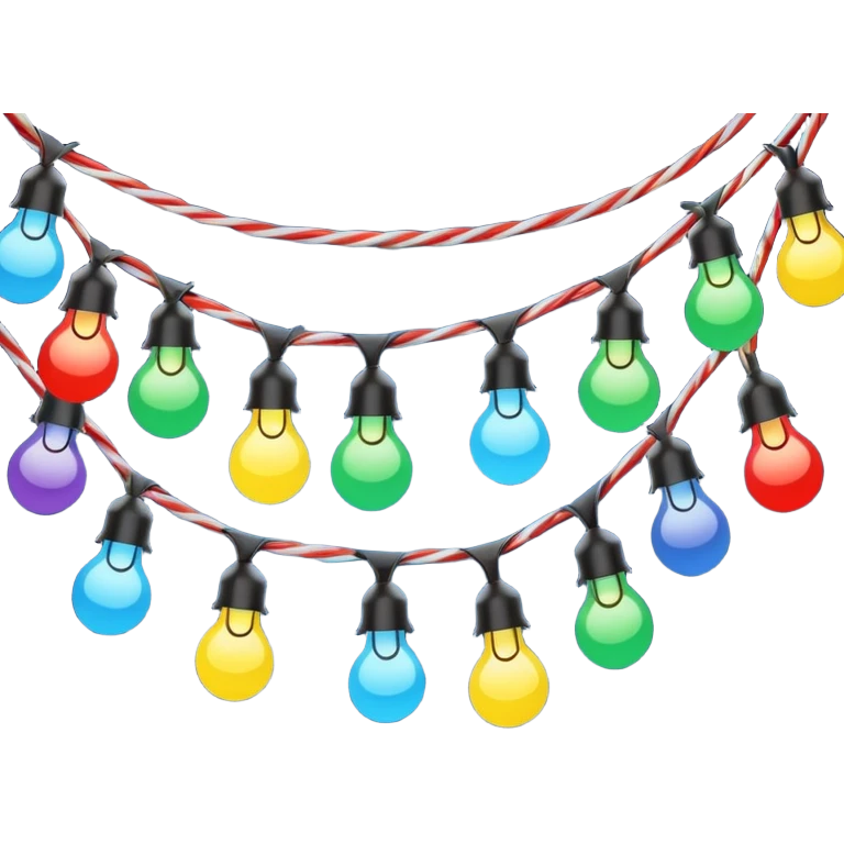 Large chritsmas lights emoji