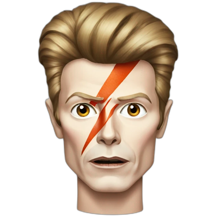 david bowie with makeup emoji