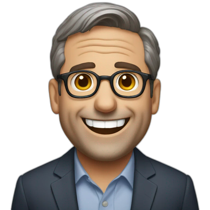 Steve carell laughing  emoji